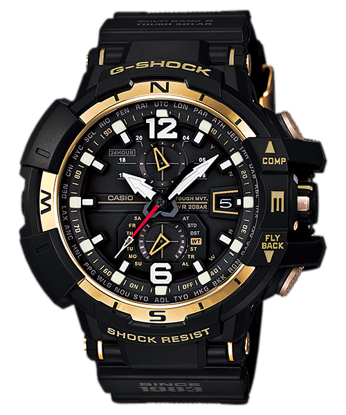 CASIO G-SHOCK นาฬิกาข้อมือ นาฬิกากันน้ำ นาฬิกาของแท้ ประกันศูนย์ CMG 1 ปี รุ่น GW-A1130-1A นาฬิกาสีดำ