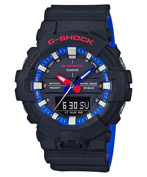 CASIO G-SHOCK นาฬิกาข้อมือ นาฬิกากันน้ำ นาฬิกาของแท้ ประกันศูนย์ CMG 1 ปี รุ่น GA-800LT-1A นาฬิกาสีดำ