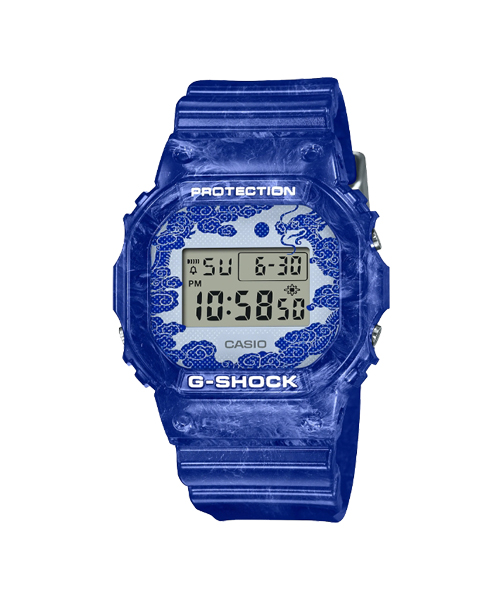 CASIO G-SHOCK นาฬิกาข้อมือ นาฬิกากันน้ำ นาฬิกาของแท้ ประกันศูนย์ CMG 1 ปี รุ่น DW-5600BWP-2 นาฬิกาสีน้ำเงิน