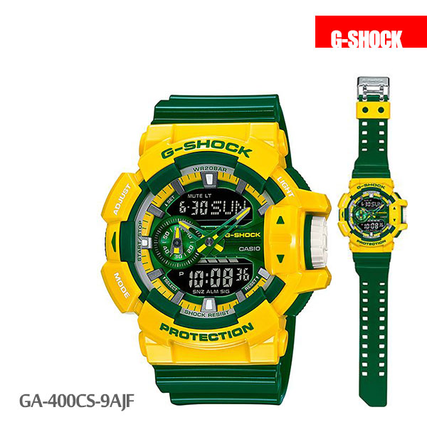 CASIO MID YEAR SALE G-SHOCK พร้อมส่ง นาฬิกาข้อมือ นาฬิกากันน้ำ นาฬิกาของแท้ ประกันศูนย์ CMG 1 ปี รุ่น GA-400CS-9A นาฬิกาสีเหลือง