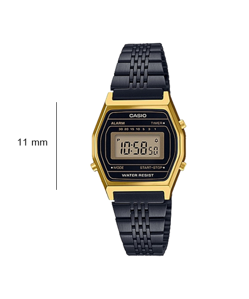 CASIO นาฬิกาคาสิโอ นาฬิกาข้อมือ นาฬิกากันน้ำ นาฬิกาของแท้ ประกันศูนย์ CMG 1 ปี รุ่น A168WEGB-1BDF / LA690WGB-1DF นาฬิกาสีดำ