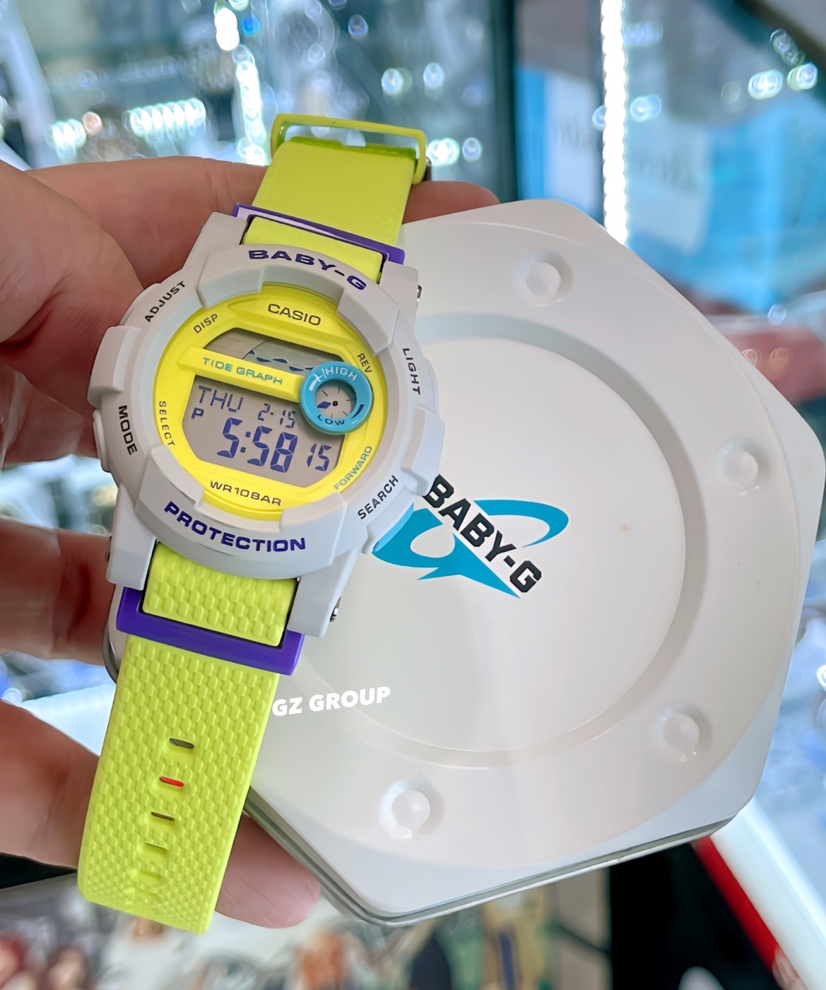 CASIO BABY-G นาฬิกาข้อมือ นาฬิกากันน้ำ นาฬิกาของแท้ ประกันศูนย์ CMG 1 ปี รุ่น BGD-180-3D นาฬิกาสีเหลือง