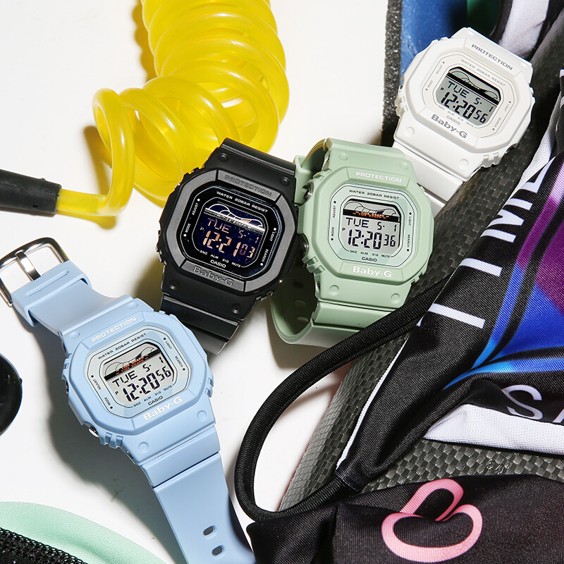 CASIO BABY-G นาฬิกาข้อมือ นาฬิกากันน้ำ นาฬิกาของแท้ ประกันศูนย์ CMG 1 ปี รุ่น BLX-560-2D นาฬิกาสีฟ้า