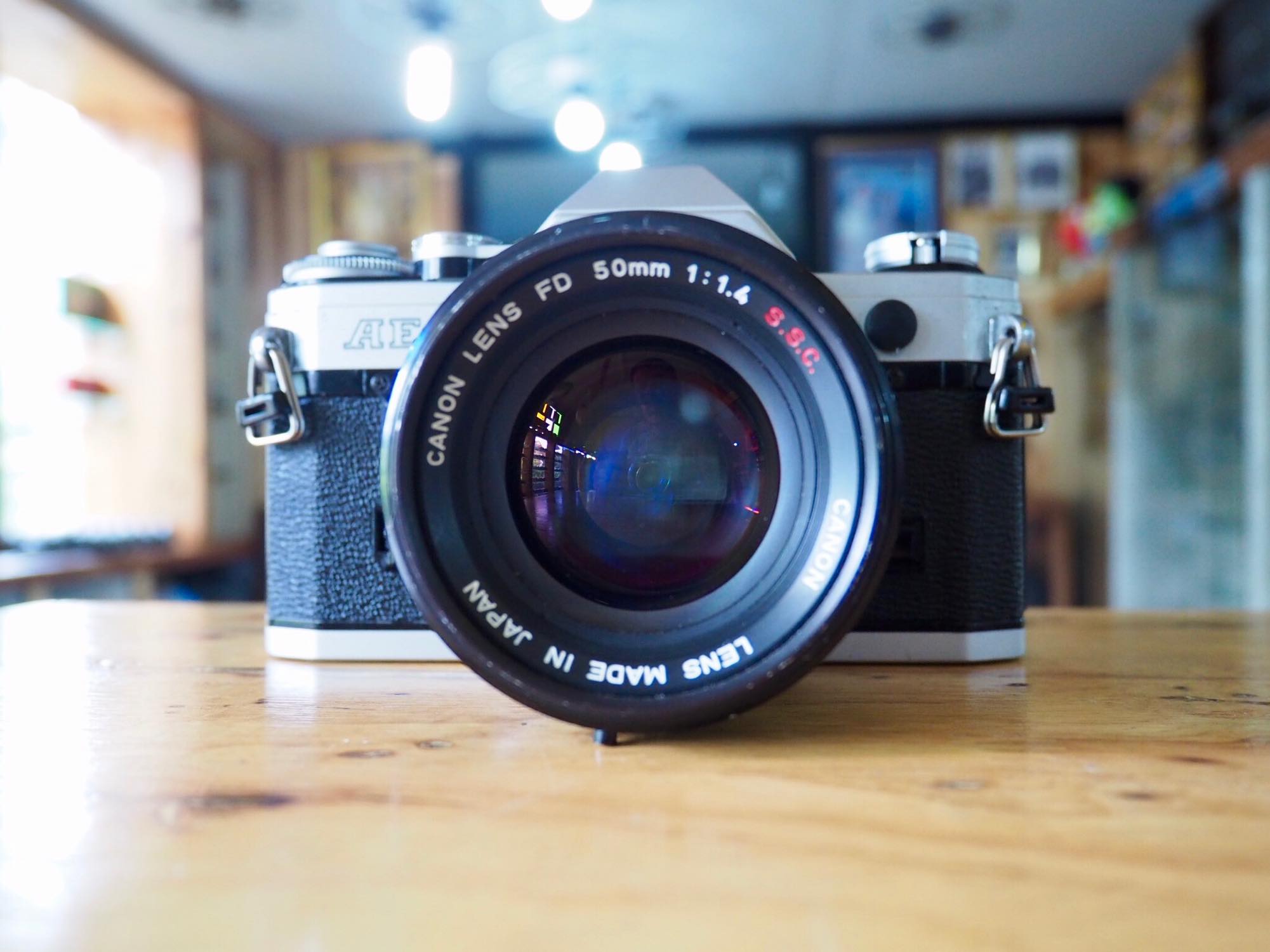 CANON AE1+CANON FD LENS 50MM.F1.4 SSC.