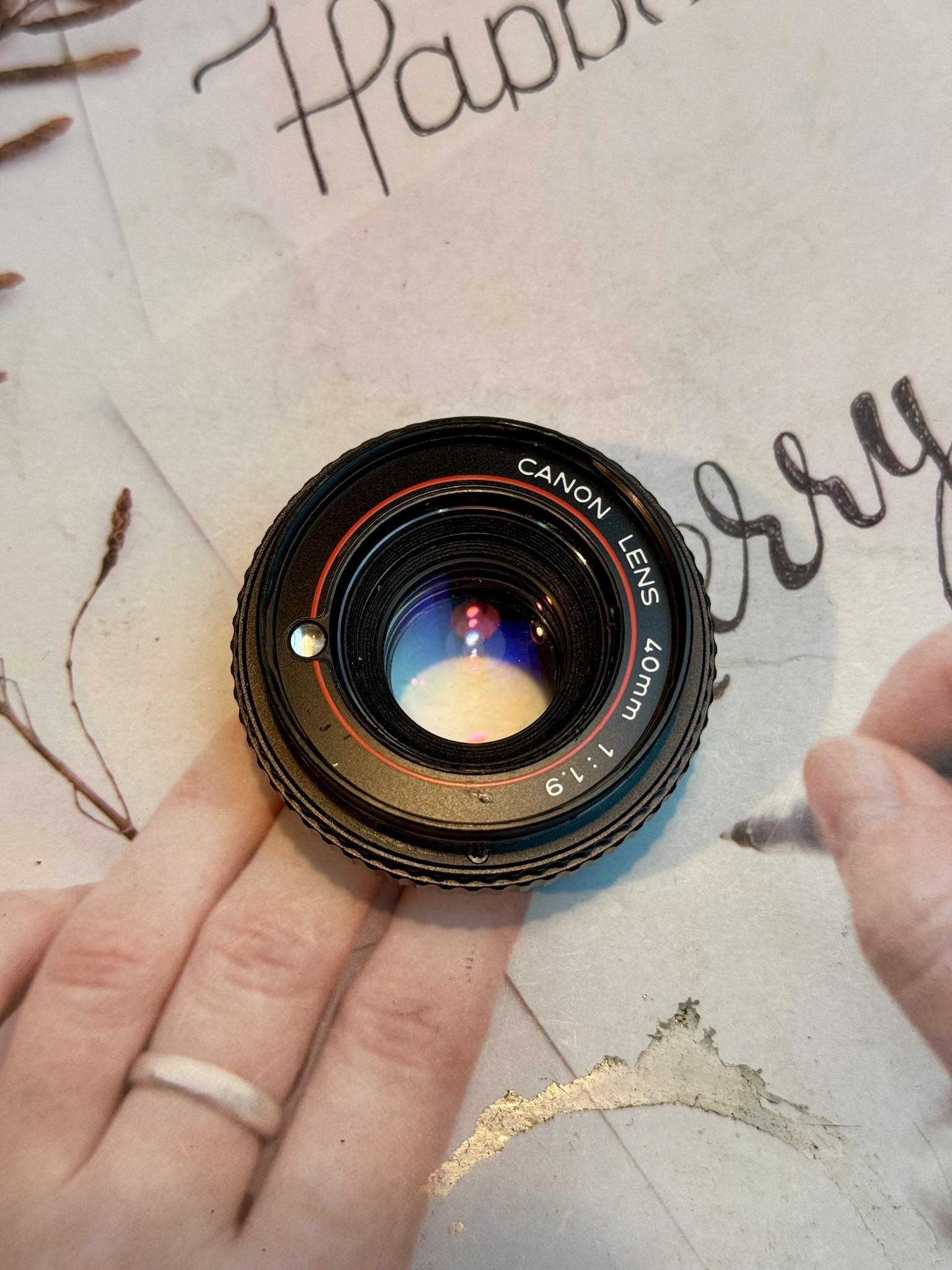 CANON LENS 40MM.F1.9 MODIFIED LM MOUNT(RF Coupling)