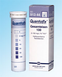 QUANTOFIX® Total Iron 100 91344 กระดาษทดสอบเหล็ก 100