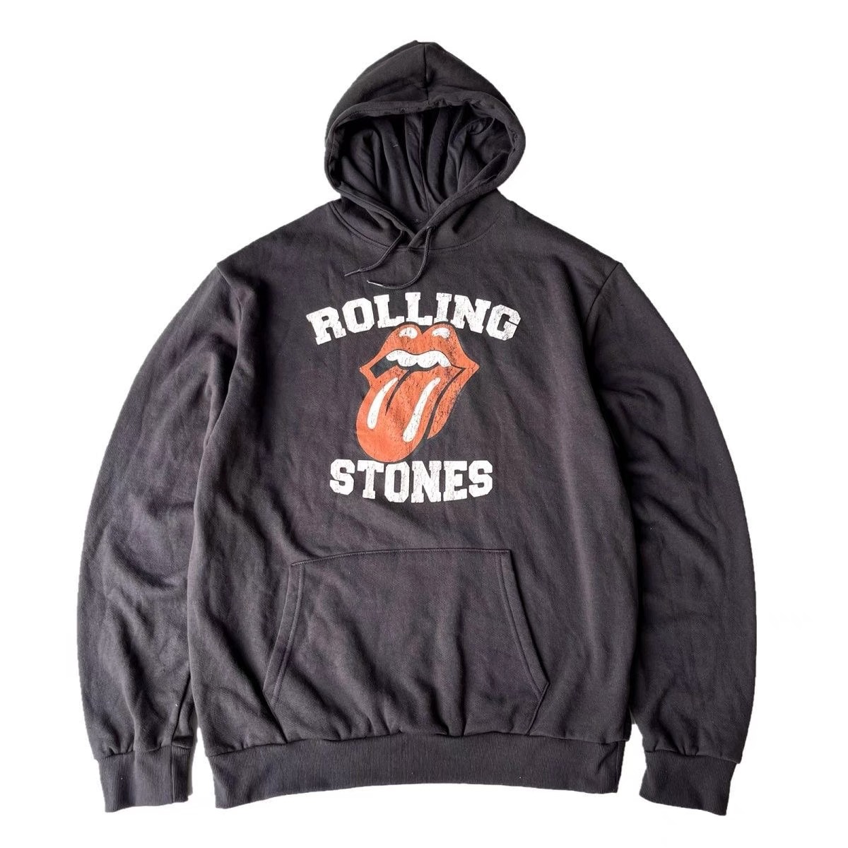 เสื้อฮู้ด วอร์ม สเวตเตอร์ เสื้อวง Rolling stone ดำ