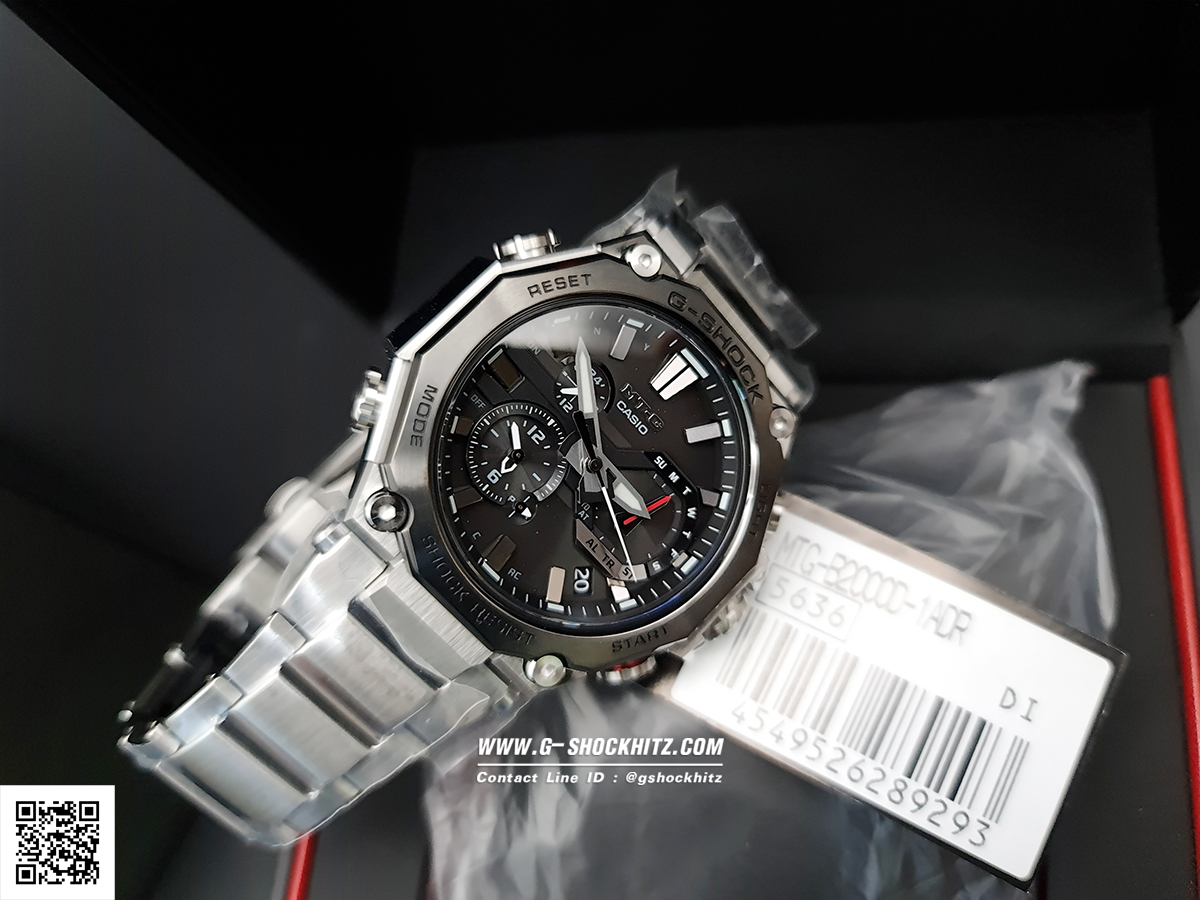 CASIO MID YEAR SALE G-SHOCK นาฬิกาข้อมือ นาฬิกากันน้ำ นาฬิกาของแท้ ประกันศูนย์ CMG 1 ปี รุ่น MTG-B2000D-1A นาฬิกาสีเงิน