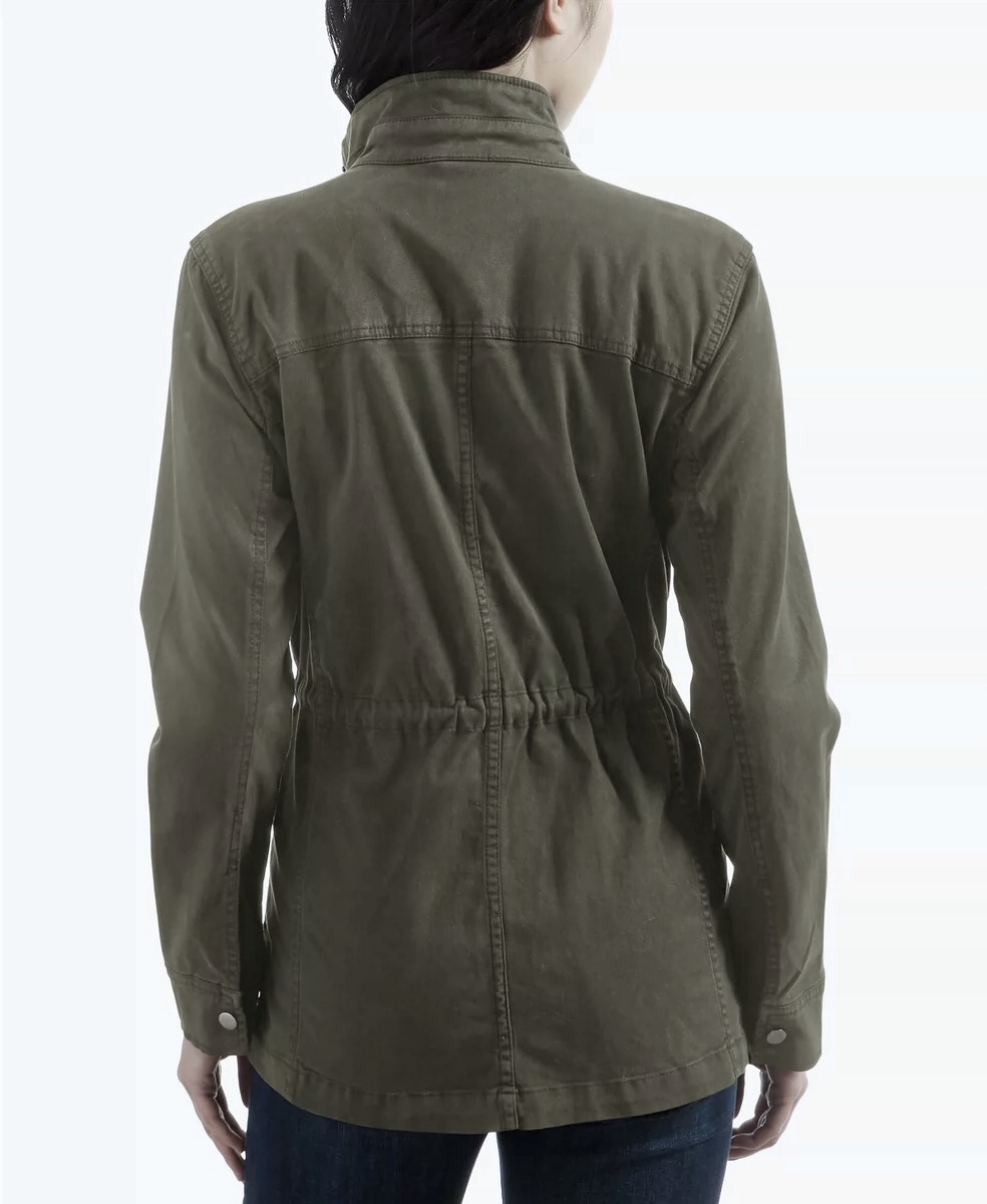 LUCKY BRAND เสื้อนอกเขียวทหาร เสื้อแจ็คเก็ต แนวทหาร แพทเทิน Lucky brandสวย เท่ห์ มาก แบรนด์ In extenso สำเนา เขียว