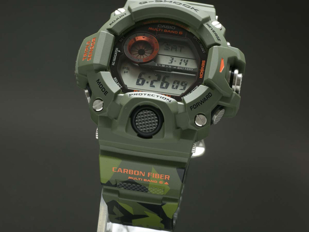 CASIO G-SHOCK นาฬิกาข้อมือ นาฬิกากันน้ำ นาฬิกาของแท้ ประกันศูนย์ CMG 1 ปี รุ่น GW-9400CMJ-3 สีเขียวขี้ม้า