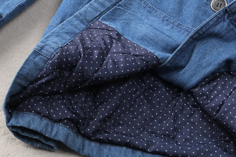 เสื้อโค้ท เสื้อคลุมยาว ผ้ายีนส์ ซีด ZARA แต่งกระดุม2แถว เนื้อผ้าหนา อุ่น Size S/M/L
