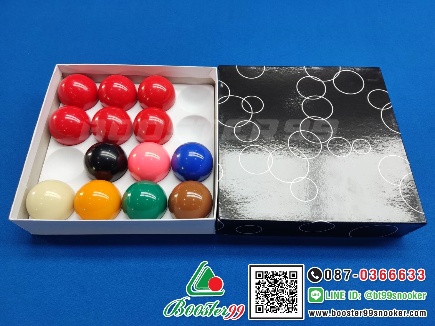 (LS04) ลูกสนุกเกอร์ 6แดง เกรดราคาถูก ขนาดมาตรฐาน 1ชุด=13ลูก