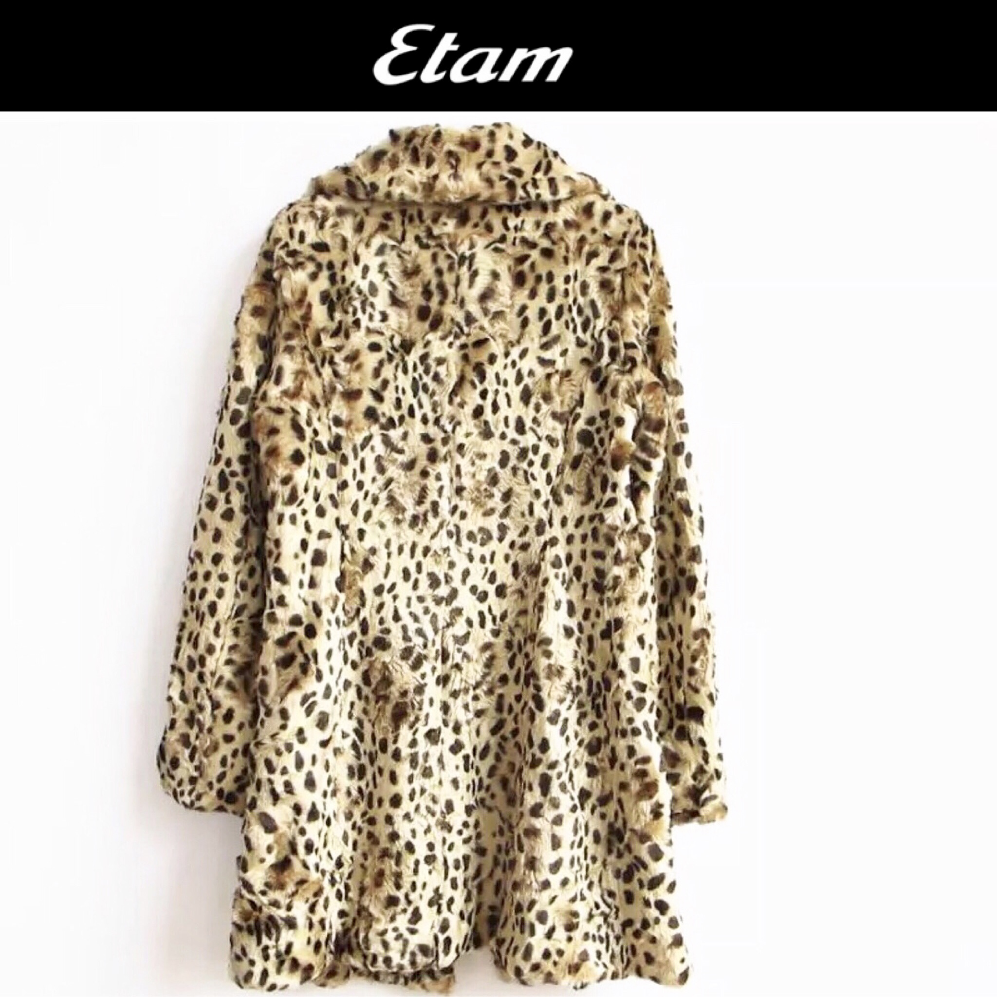 Etam เสื้อโค้ท แต่งขน ลายเสือดาว สีเหลืองนูททอง โค้ทยาว แต่ชงขนหนานุ่ม เนื้อละเอียด ลายเสือดาว สวย หรู งานแบรนด์เนมหรู ETAM จากฝรั่งเศส แท้100% คะ Size S ลายเสือ