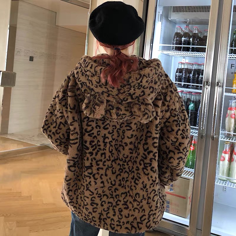เสื้อเฟอร์กันหนาว ลายเสือ หมวกฮู้ด เสือ เสื้อคลุมขน ลายเสือ ขนนิ่มฟู นุ่มมากคะ สำเนา ลายเสือ