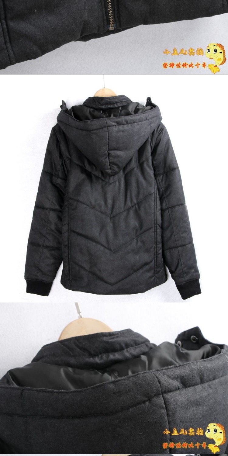 เสื้อกันหนาว ติดฮูท เสื้อบอมเบอร์ บุนวมอุ่น แบรนด์ญี่ปุ่น Lightweight Puffer Jacket สำเนา เทา