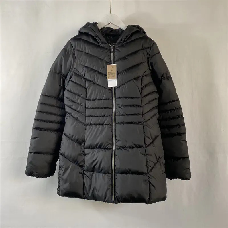 เสื้อกันหนาว เสื้อฮู้ดเฟอร์ บุนวมอุ่น สีแดง แบรนด์ INEXTENSO (padded puffer coat สำเนา