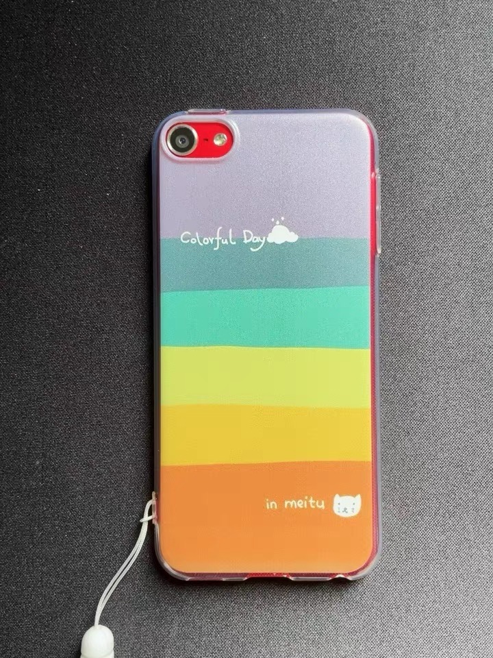 ส่งฟรี เคสสายรุ้ง iPod Touch 5/6/7 (แถมฟรีฟิลม์กระจก)