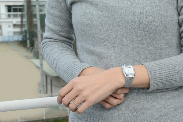 CASIO นาฬิกาคาสิโอ นาฬิกาข้อมือ นาฬิกากันน้ำ นาฬิกาของแท้ ประกันศูนย์ CMG 1 ปี รุ่น AQ-230A-7B นาฬิกาสีเงิน