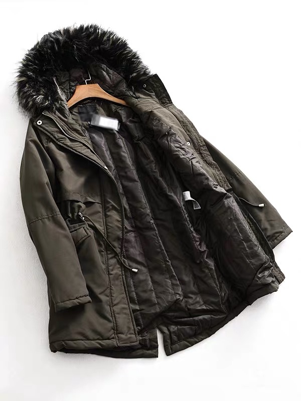 New look เสื้อโค้ทกันหนาว เสื้อปาร์กา parka ฮูทเฟอร์สีดำ แบรนด์ NEW LOOK อังกฤษ งานสวย บุนวมอุ่น คะ Size XS/S/M/L/XL/XXL/XXXL ดำ