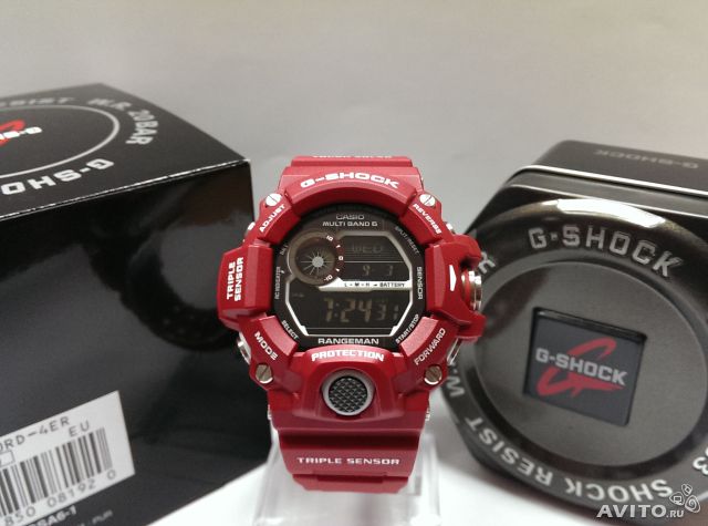 CASIO G-SHOCK นาฬิกาข้อมือ นาฬิกากันน้ำ นาฬิกาของแท้ ประกันศูนย์ CMG 1 ปี รุ่น GW-9400RD-4 นาฬิกาสีแดง