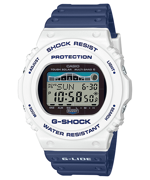 CASIO G-SHOCK นาฬิกาข้อมือ นาฬิกากันน้ำ นาฬิกาของแท้ ประกันศูนย์ CMG 1 ปี รุ่น GWX-5700SS-7 นาฬิกาสีขาว