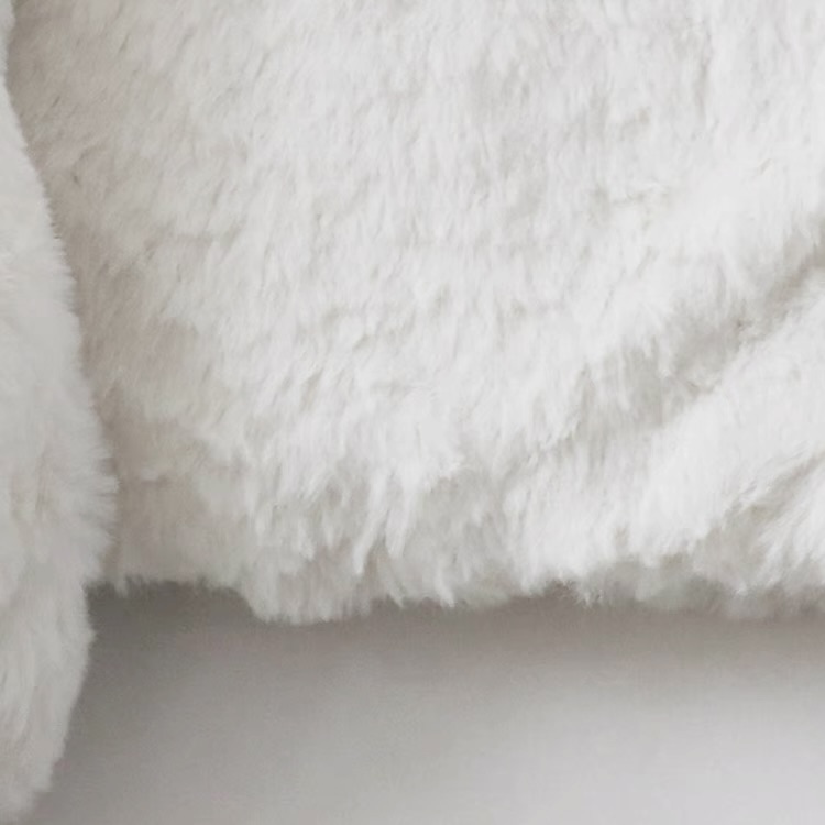 915 เสื้อเฟอร์กันหนาว หมวกฮู้ด เสื้อขน Fluffy coat แบรนด์ SUREVE (JAPAN) เทา