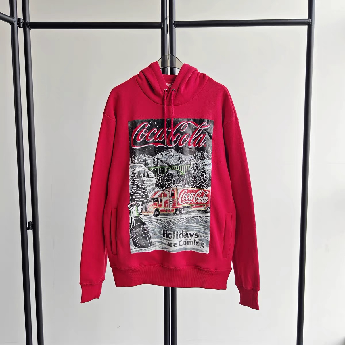 Coca cola เสื้อวอร์ม แขนยาว งานปัก coca cola งาน coca cola สำเนา สำเนา สำเนา