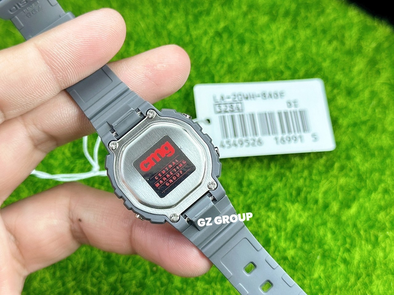 CASIO MID YEAR SALE นาฬิกาคาสิโอ พร้อมส่ง นาฬิกาข้อมือ นาฬิกากันน้ำ นาฬิกาของแท้ BTS ประกันศูนย์ CMG 1 ปี รุ่น LA-20WH-8A นาฬิกาสีเทา