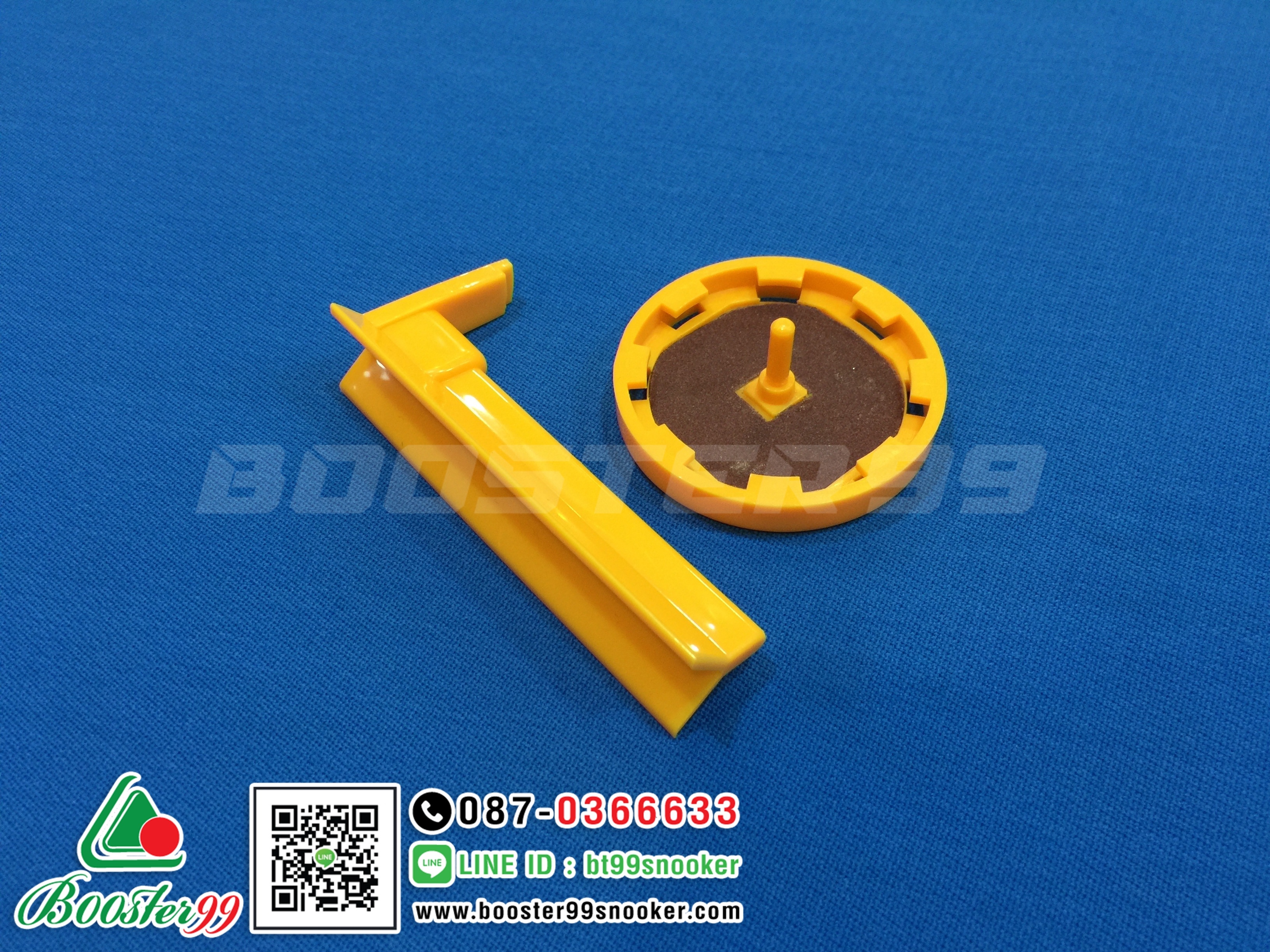 (EA04) จานหมุน แต่งปลอกไม้คิว แบบพลาสติก (1อัน)