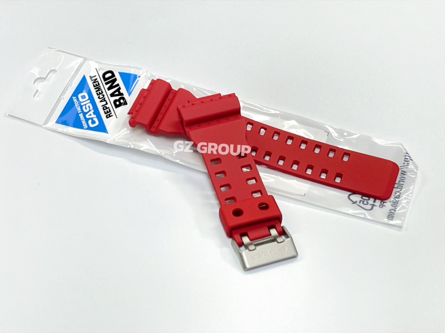CASIO GENUINE FACTORY CASIO REPLACEMENT อะไหล่นาฬิกา G-SHOCK รุ่น GA-110AC-4 กรอบสายสีแดง