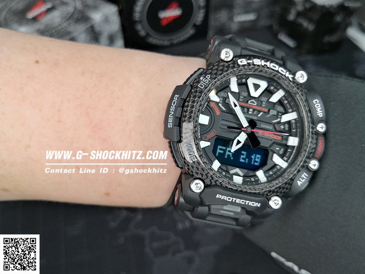 CASIO G-SHOCK นาฬิกาข้อมือ นาฬิกากันน้ำ นาฬิกาของแท้ ประกันศูนย์ CMG 1 ปี รุ่น GR-B200-1A นาฬิกาสีดำ