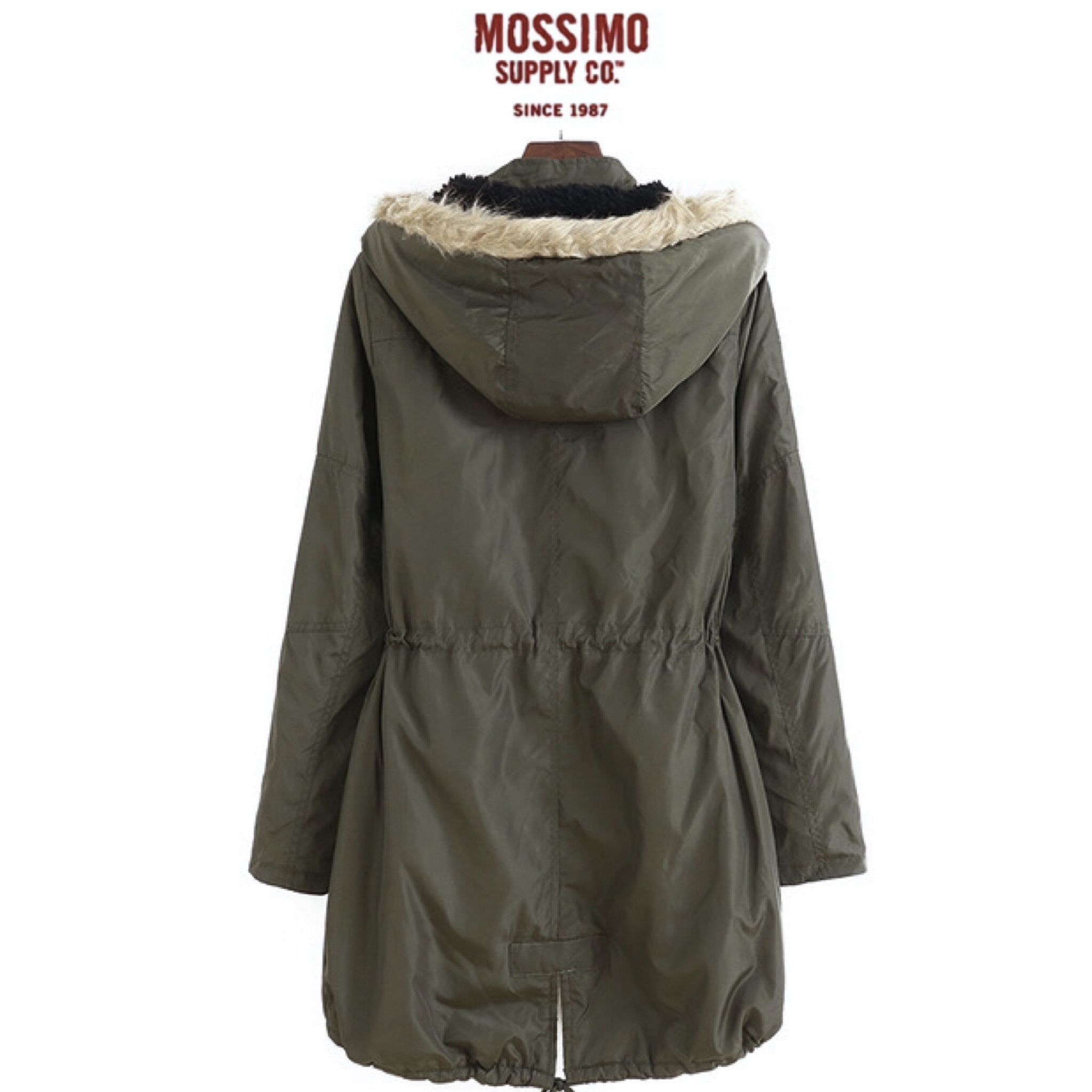 Mossimo supply co. เสื้อโค้ทฮู้ดกันหนาว เสื้อปาร์กา parka สีเขียว แบรนด์ mossimo supply co. (หมวกฮู้ดถอดได้ค่ะผ) เขียว