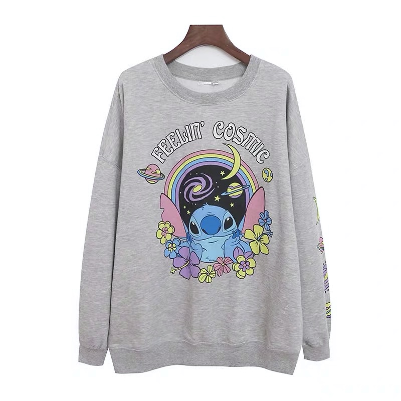 เสื้อฮู้ด stitch Disney เสื้อสเวตเตอร์ ฮู้ด แขนยาว สีเทา ลายการ์ตูน STITCH งานสวย มากคะ สำเนา สำเนา สำเนา สำเนา เทา