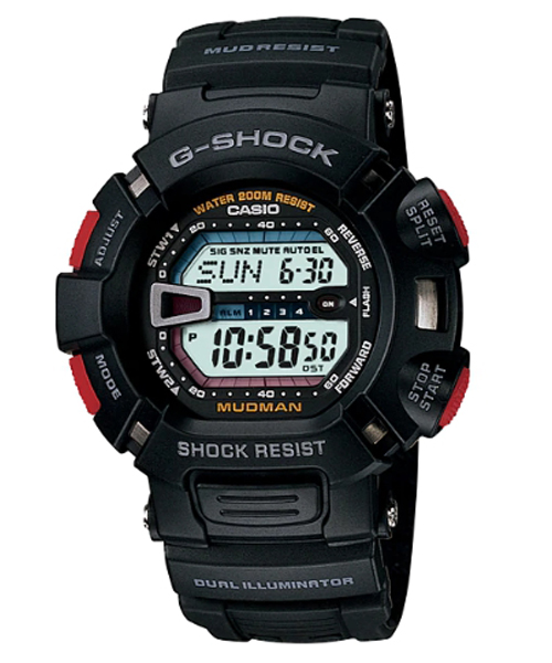 CASIO G-SHOCK นาฬิกาข้อมือ นาฬิกากันน้ำ นาฬิกาของแท้ ประกันศูนย์ CMG 1 ปี รุ่น G-9000-1D นาฬิกาสีดำ