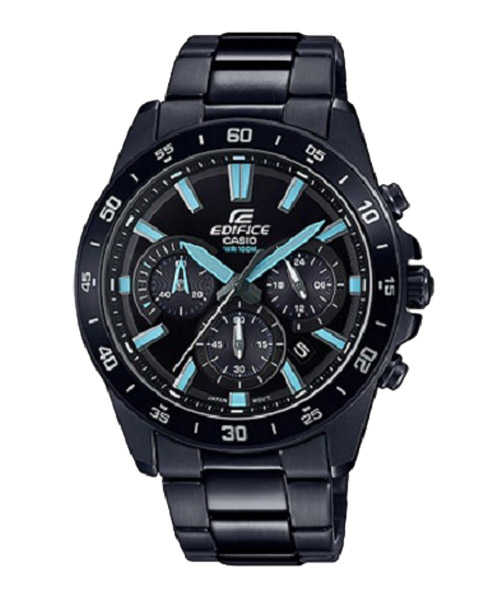 CASIO EDIFICE นาฬิกาข้อมือ นาฬิกากันน้ำ นาฬิกาของแท้ ประกันศูนย์ CMG 1 ปี รุ่น EFV-570DC-1A นาฬิกาสีดำ