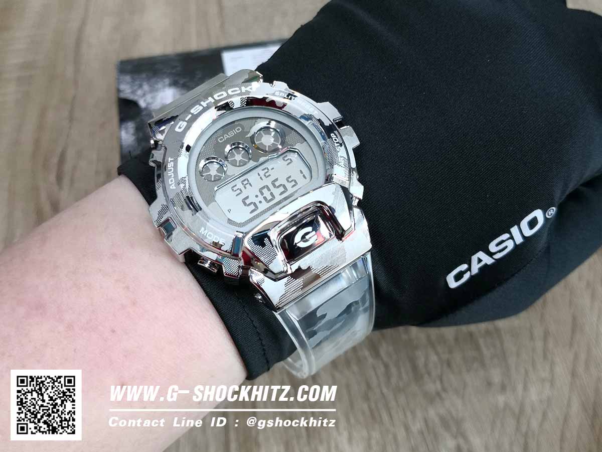 CASIO MID YEAR SALE G-SHOCK พร้อมส่ง นาฬิกาข้อมือ นาฬิกากันน้ำ นาฬิกาของแท้ ประกันศูนย์ CMG 1 ปี รุ่น GM-6900SCM-1 นาฬิกาสีเงิน