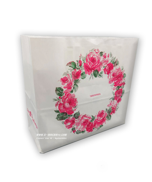 SIAMTAKASHIMAYA ถุงกระดาษ พร้อมส่ง ถุงสำหรับใส่นาฬิกาข้อมือ ถุงกระดาษหนา PAPER BAG ถุงกระดาษสีขาว