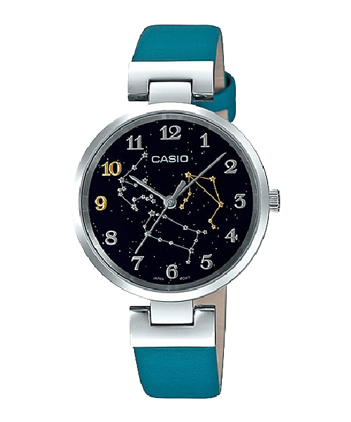 CASIO นาฬิกาคาสิโอ นาฬิกาข้อมือ นาฬิกากันน้ำ นาฬิกาของแท้ ประกันศูนย์ CMG 1 ปี รุ่น LTP-E09L-3A นาฬิกาสีเขียว
