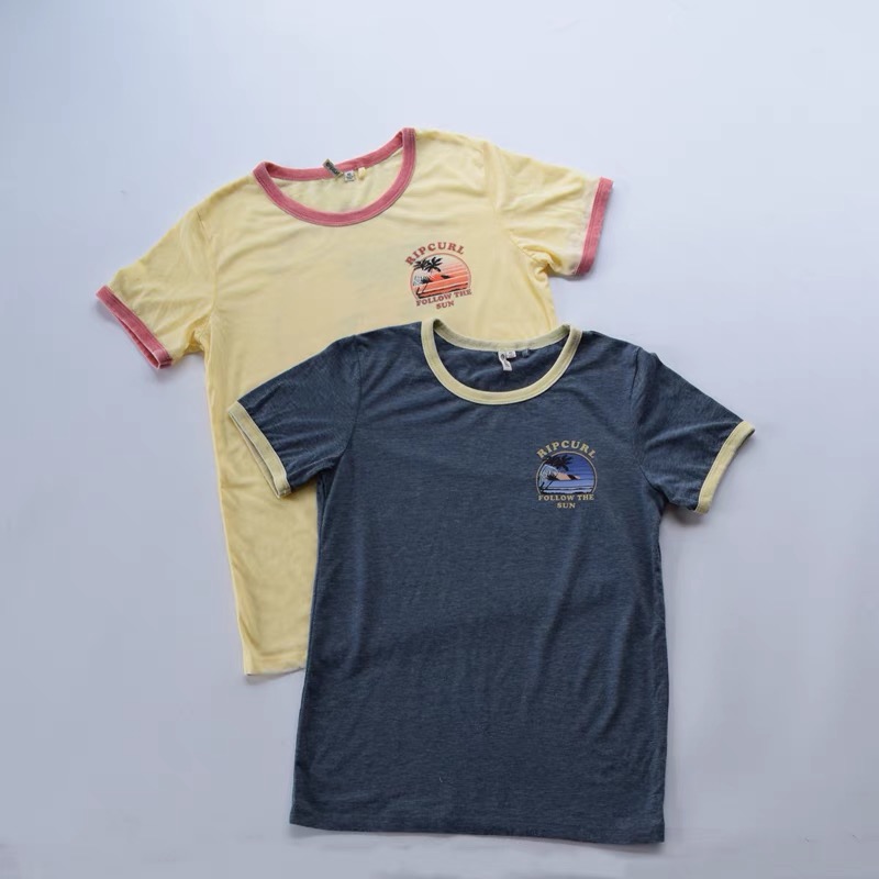 Rip curl เสื้อยืดคอกลมแขนสั้น ขลิบปลาย งานRIP CURL แท้ สวยมากคะ สำเนา สำเนา สำเนา สำเนา สำเนา สำเนา เหลือง