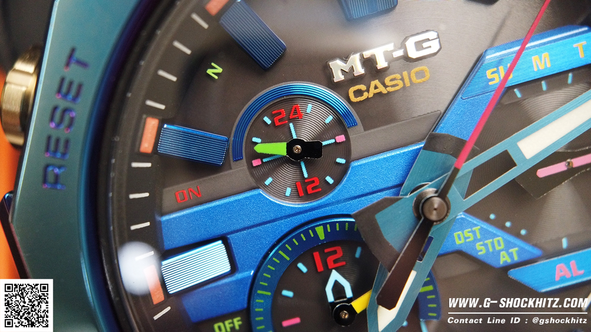 CASIO G-SHOCK นาฬิกาข้อมือ นาฬิกากันน้ำ นาฬิกาของแท้ ประกันศูนย์ CMG 1 ปี รุ่น MTG-B2000PH-2A นาฬิกาสีน้ำเงิน