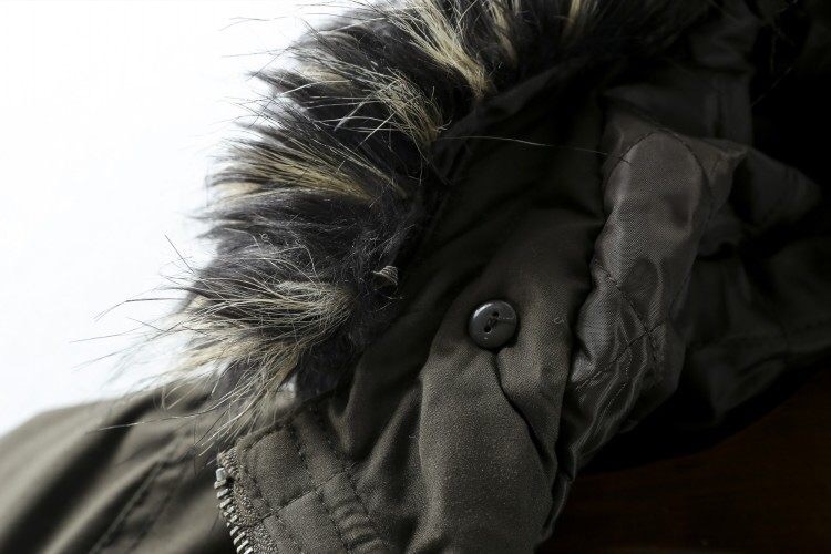 New look เสื้อโค้ทกันหนาว เสื้อปาร์กา parka ฮูทเฟอร์สีดำ แบรนด์ NEW LOOK อังกฤษ งานสวย บุนวมอุ่น คะ Size XS/S/M/L/XL/XXL/XXXL ดำ