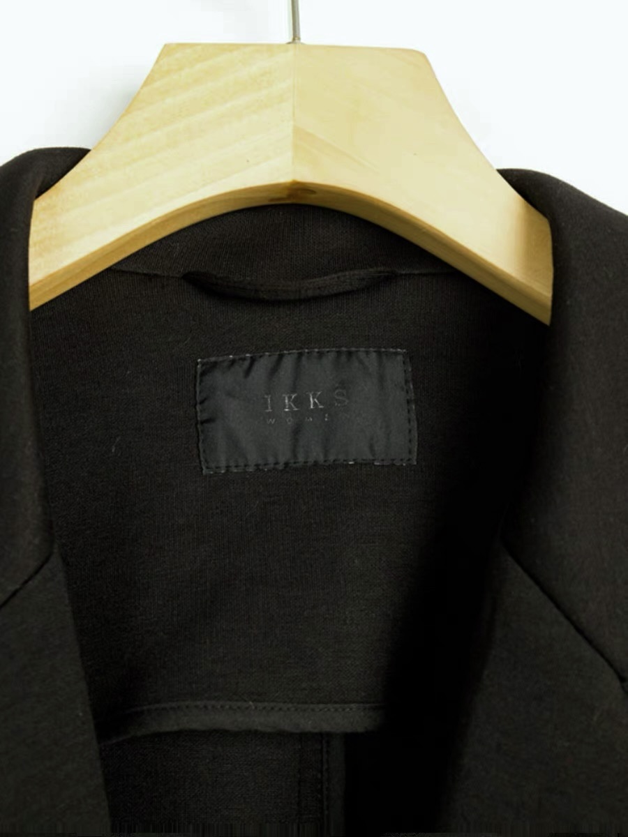 เสื้อโค้ทวูล Trench coat เสื้อโค้ทวูล โค้ทสีดำ แบรนด์ IKKS WOMAN