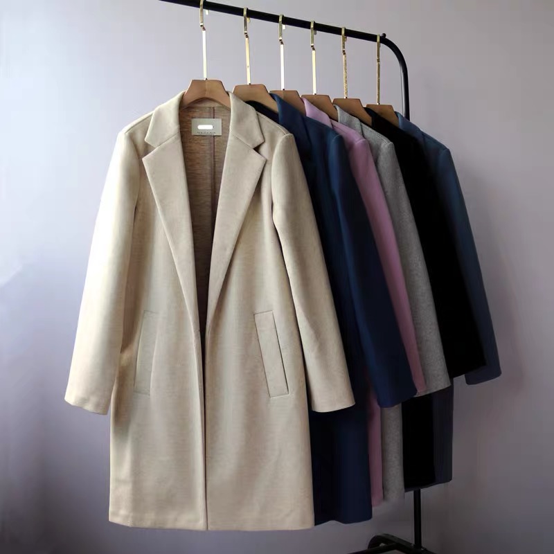 เสื้อโค้ท เสื้อโค้ทกันหนาว โค้ทวูล tailored knot coat สีเบจ แบรนด์ STRADIVARIUS สำเนา