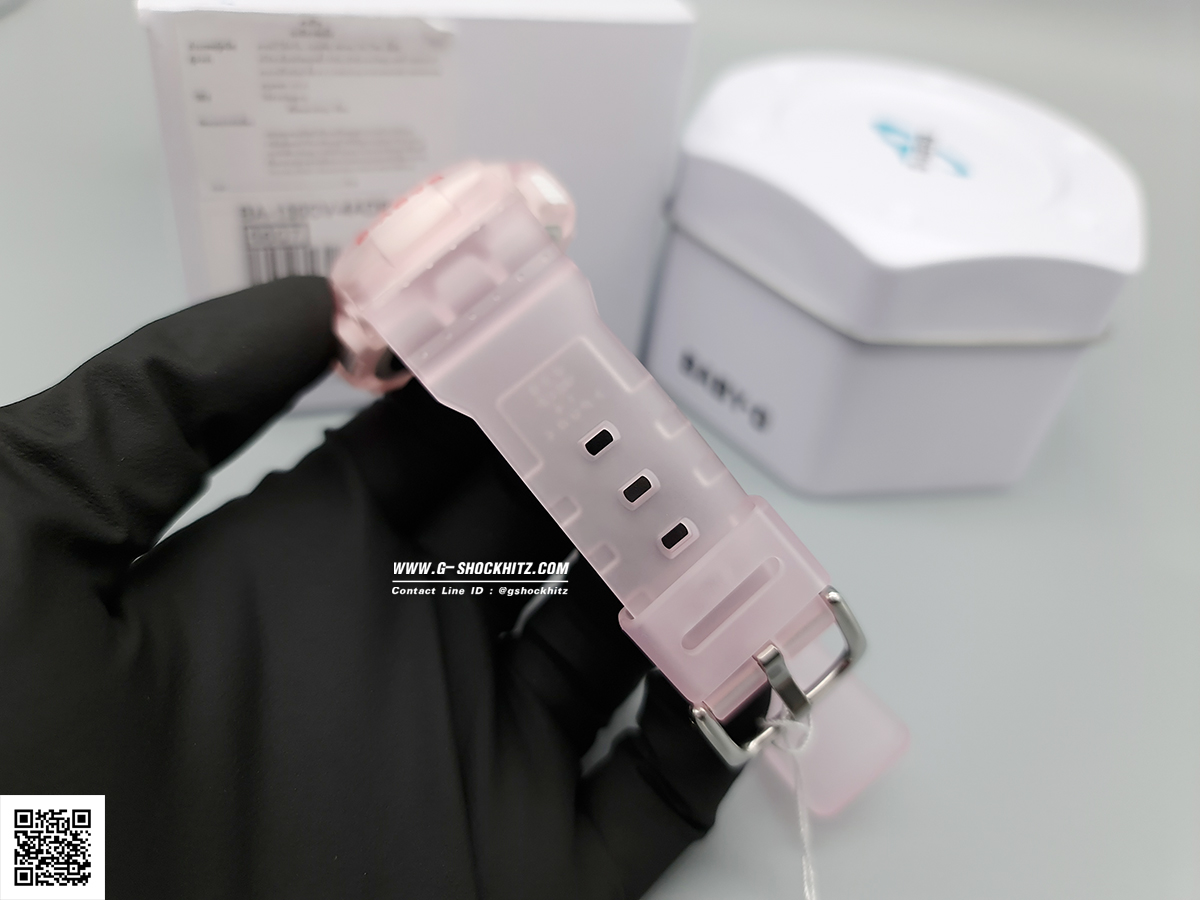 CASIO BABY-G นาฬิกาข้อมือ นาฬิกากันน้ำ นาฬิกาของแท้ ประกันศูนย์ CMG 1 ปี รุ่น BA-130CV-4A นาฬิกาสีชมพู