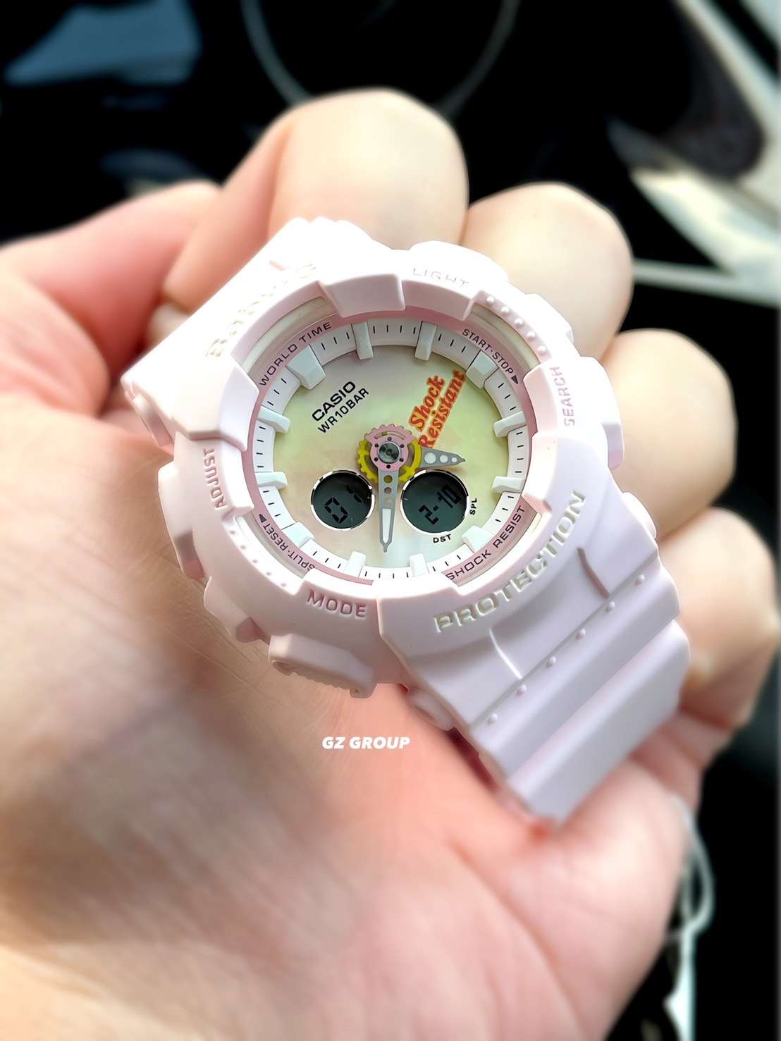 CASIO BABY-G นาฬิกาข้อมือ นาฬิกากันน้ำ นาฬิกาของแท้ ประกันศูนย์ CMG 1 ปี รุ่น BA-120TG-4A นาฬิกาสีชมพู