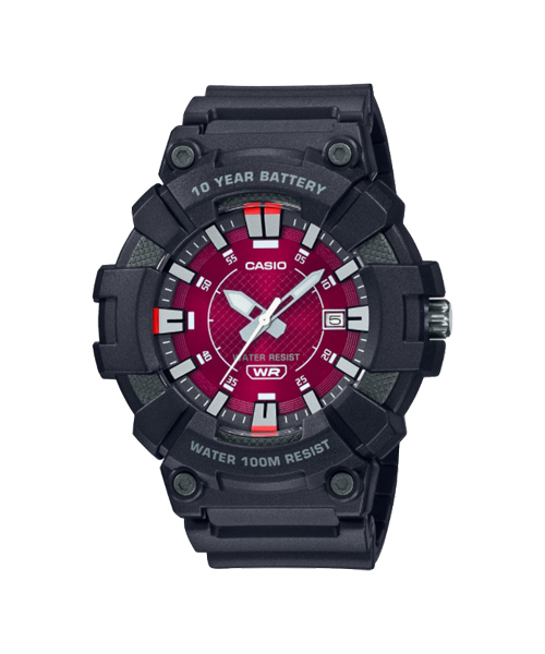 CASIO นาฬิกาคาสิโอ นาฬิกาข้อมือ นาฬิกากันน้ำ นาฬิกาของแท้ ประกันศูนย์ CMG 1 ปี รุ่น MW-610H-4AV นาฬิกาสีดำ
