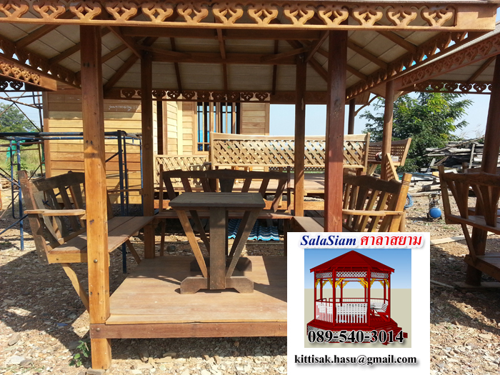 รหัสสินค้า : SL-007 : ศาลาบาหลี แบบเสาเหลี่ยม