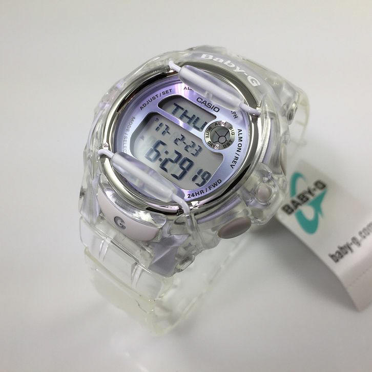 CASIO BABY-G นาฬิกาข้อมือ นาฬิกากันน้ำ นาฬิกาของแท้ ประกันศูนย์ CMG 1 ปี รุ่น BG-169R-7E นาฬิกาสีใส
