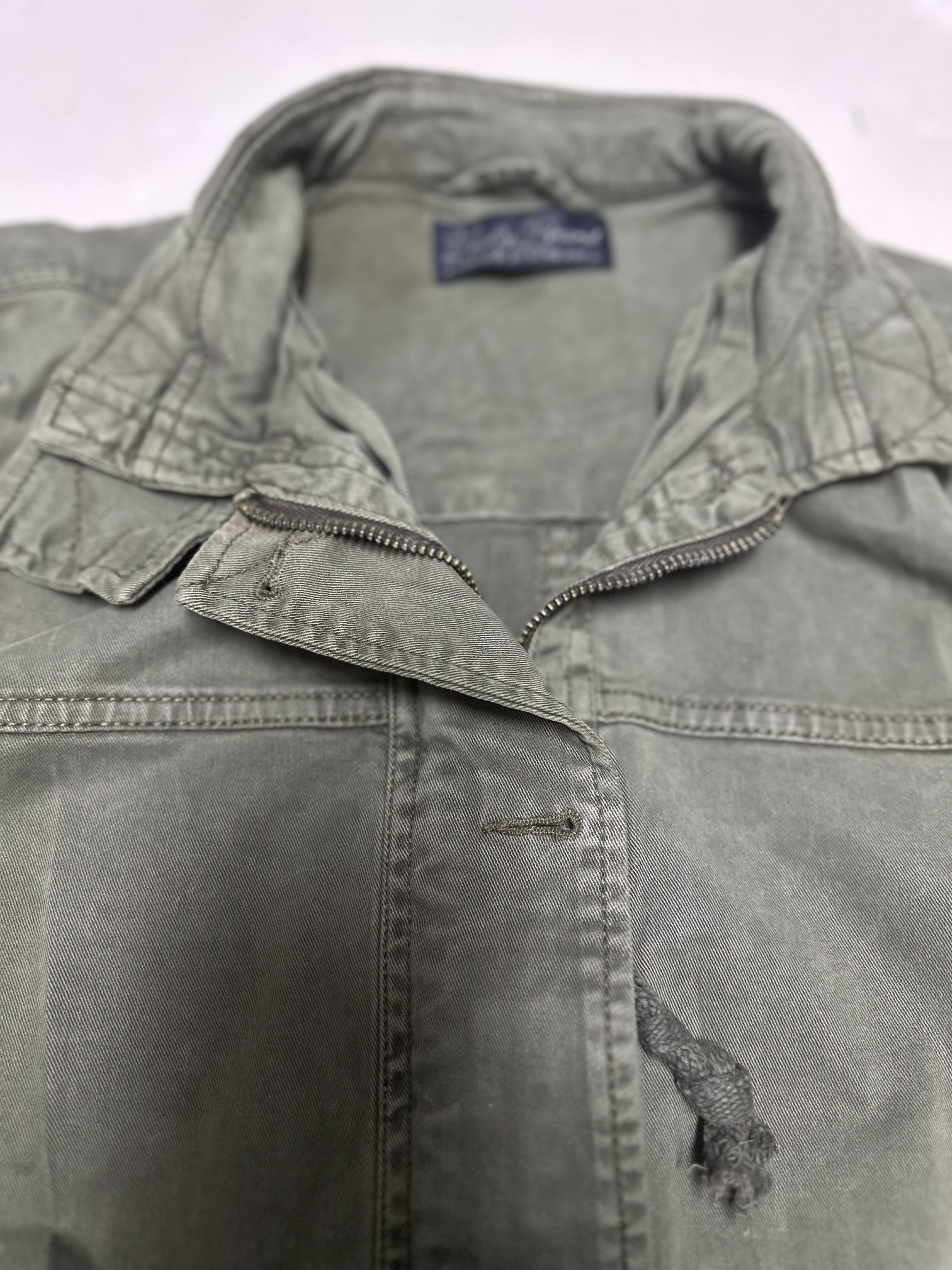 LUCKY BRAND เสื้อนอกเขียวทหาร เสื้อแจ็คเก็ต แนวทหาร แพทเทิน Lucky brandสวย เท่ห์ มาก แบรนด์ In extenso สำเนา เขียว
