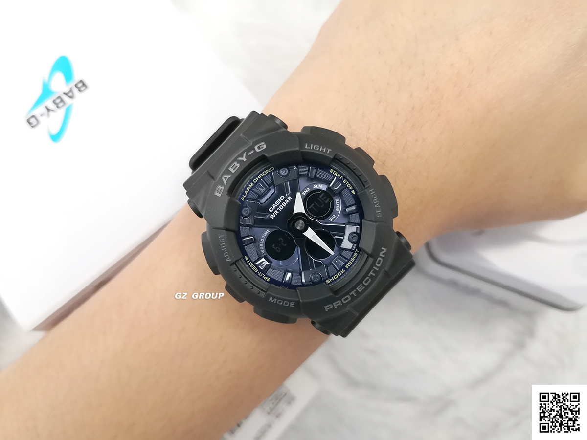 CASIO BABY-G นาฬิกาข้อมือ นาฬิกากันน้ำ นาฬิกาของแท้ ประกันศูนย์ CMG 1 ปี รุ่น BA-130-1A2 นาฬิกาสีดำ